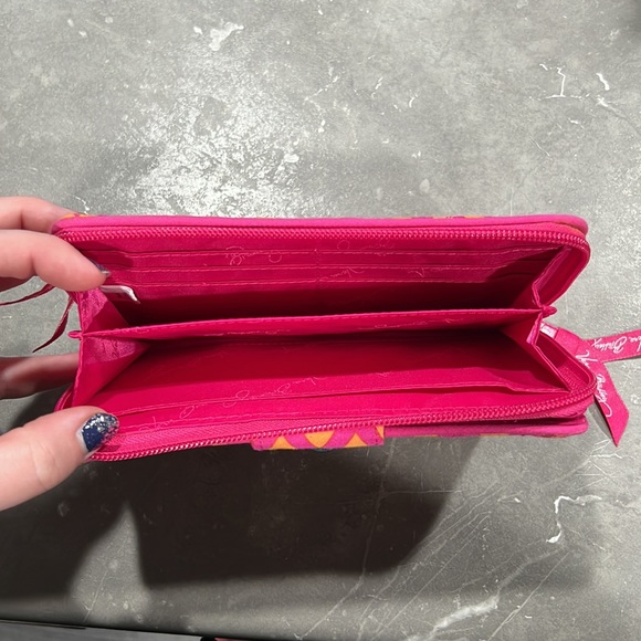 Vera Bradley Turnlock Wallet in Ziggy Zags - Picture 6 of 9